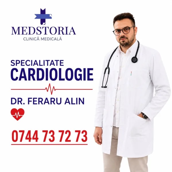 Dr. Alin Feraru, medic primar cardiologie la Clinica Medstoria