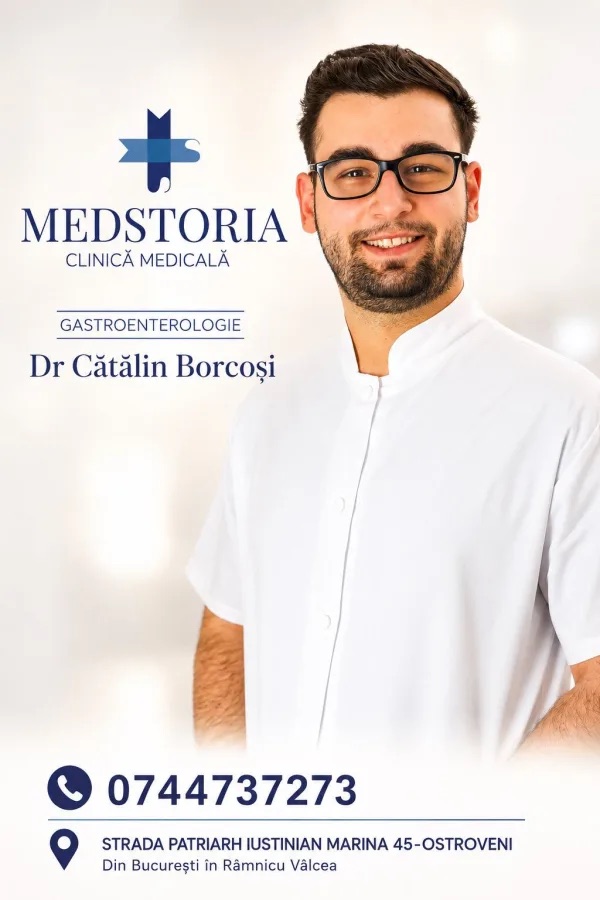 Dr. Cătălin Borcoși, medic specialist gastroenterolog la Clinica Medstoria