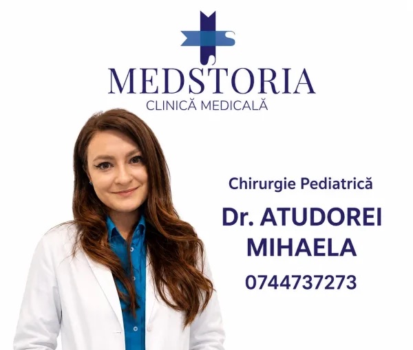 Dr. Mihaela Atudorei, medic specialist chirurgie pediatrică la Clinica Medstoria