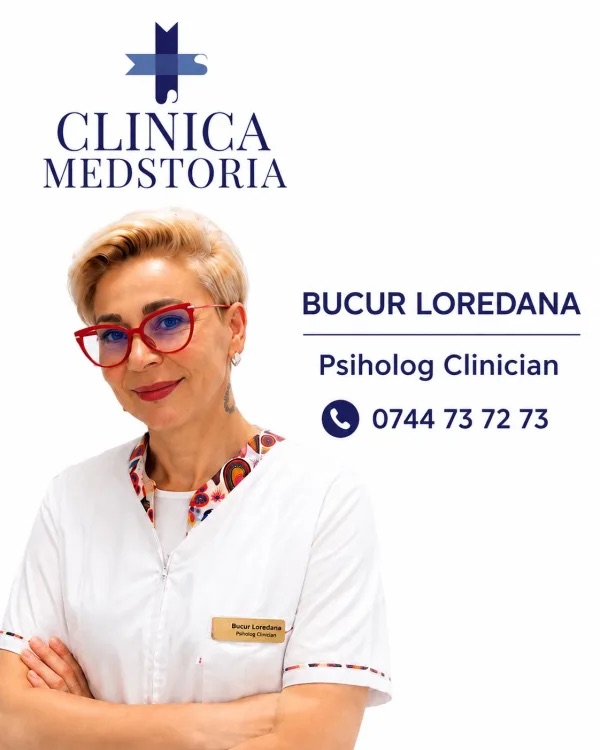 Loredana Bucur, psiholog clinician la Clinica Medstoria