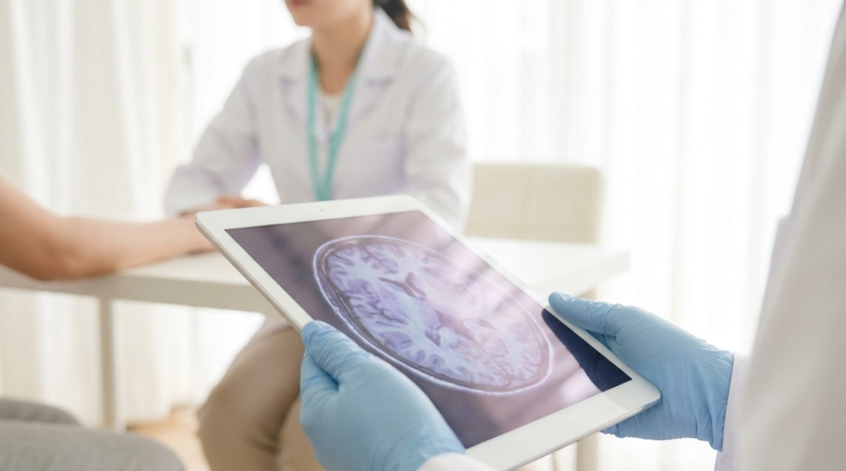 Analiza unui RMN cerebral la consultul de neurologie, Clinica Medstoria, Râmnicu Vâlcea